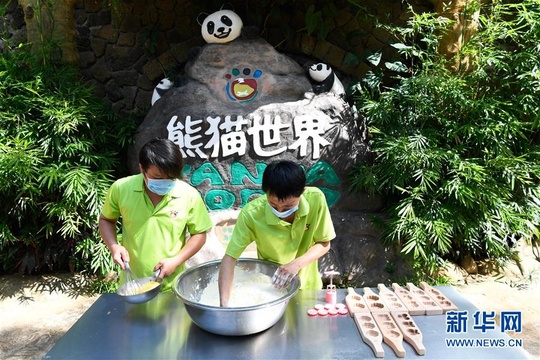 海口:大熊猫品月饼过中秋 第1页
