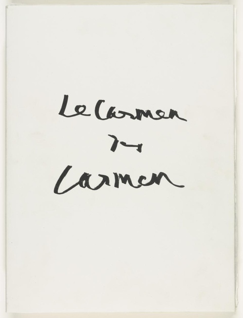 毕加索-Le Carmen des Carmen 第1页