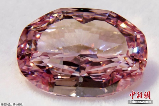 世界最大紫粉色钻石拍出2660万美元 第1页
