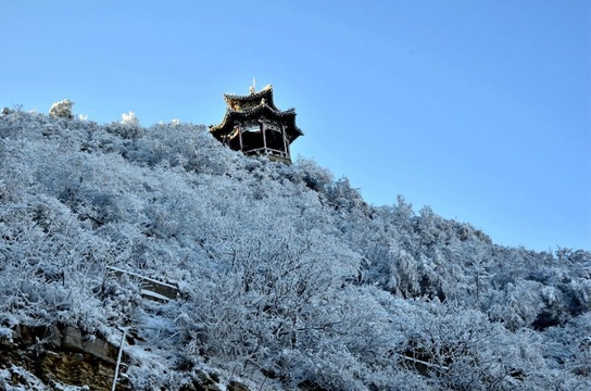 青州仰天山 银装素裹开启“冰雪模式” 第1页