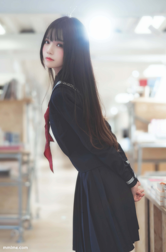 图片[2]-桜桃喵 012 小少女 黑色水手服 [50P-747MB]-美了么