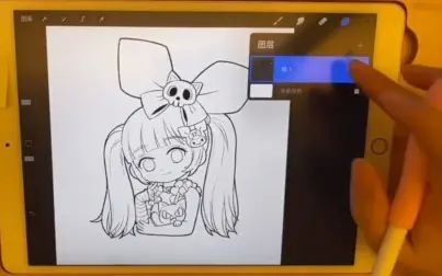 【录屏】喵小玉 x 如何把照片画成q版~上篇:线稿