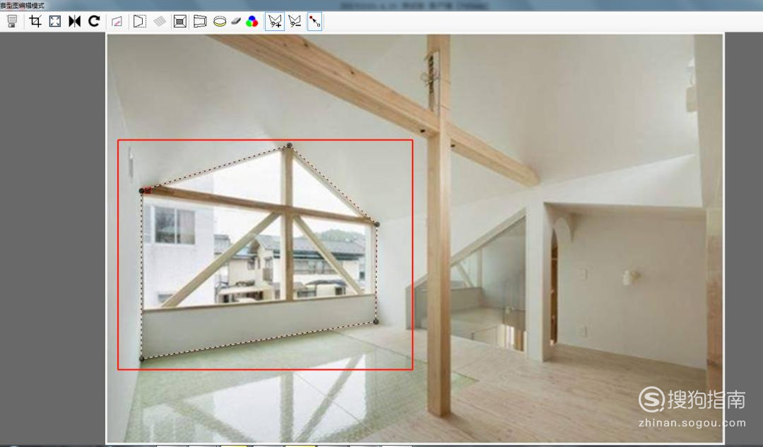 三角形窗户怎么做窗帘效果图 如何用四维星软件快速设计三角窗窗帘效果图？