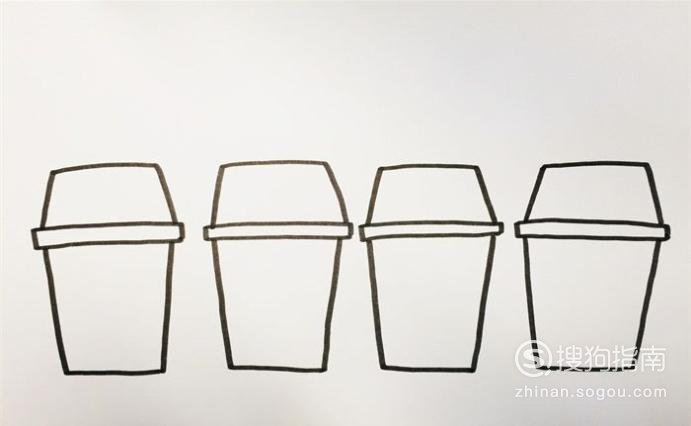 四种分类垃圾桶怎么画图片,简笔 四种分类垃圾桶怎么画