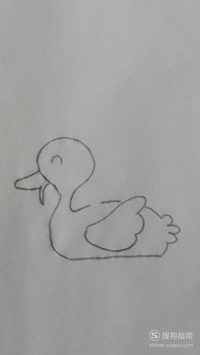 鸭妈妈和鸭宝宝简笔画儿童画 如何画鸭妈妈和鸭宝宝的简笔画优质