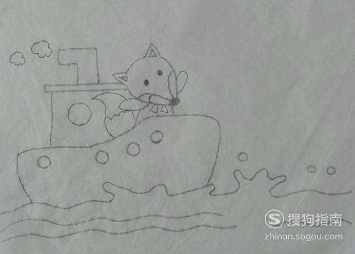 海狸怎么画简笔画 如何画小狐狸看海的简笔画