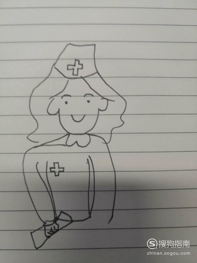 简笔画的护士怎么画 人物简笔画系列：怎么画护士？